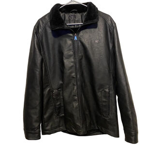 Superlative Fashion Italian Made Black Leather Jacket Men’s Size Medium